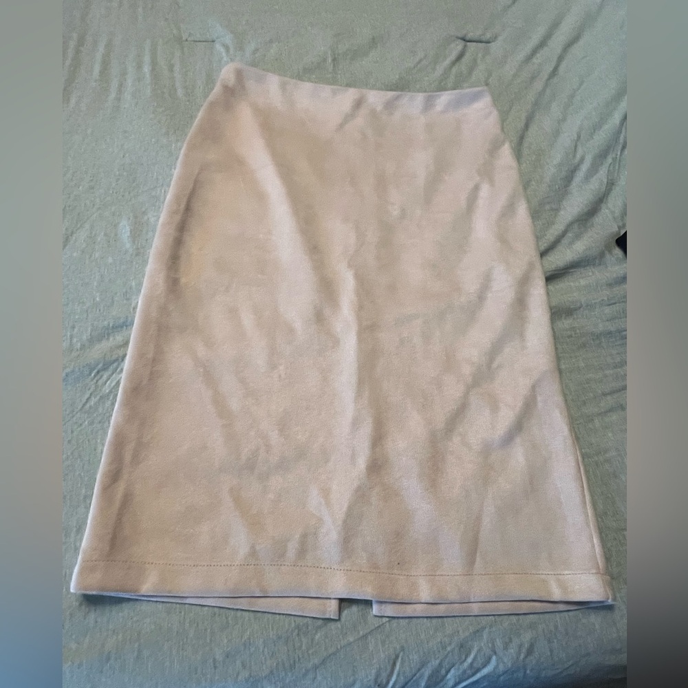 Women’s suede pencil skirt
